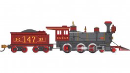 (image for) 19th Century 4-6-0 - B&O® #174 "Thatcher Perkins" with Coal Load