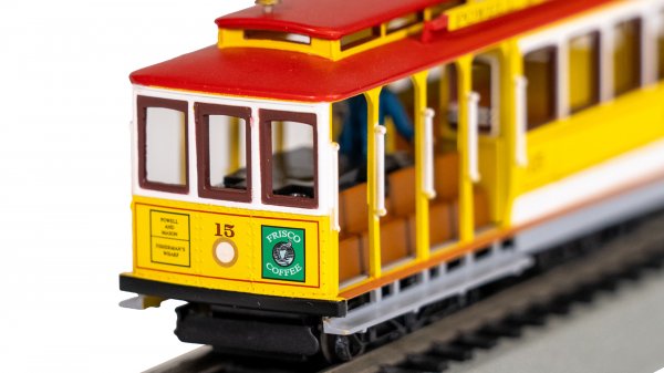 (image for) Cable Car with Grip Man - Yellow & Red