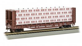 (image for) 52' Center-Beam Flatcar with Lumber Load - Canadian National #604215