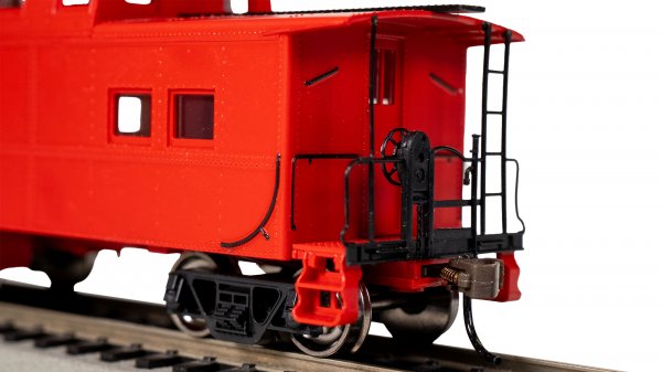 (image for) Northeast Steel Caboose - Painted, Unlettered, Red