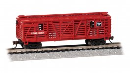 (image for) Animated Stock Car - CB&Q #52105 with Cattle