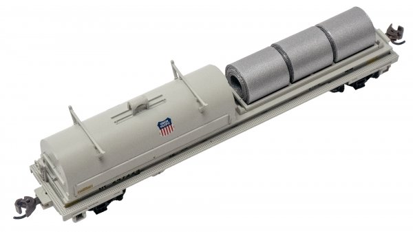 (image for) 55' Steel Coil Car with Coil Load - UNION PACIFIC® #249225 with ROUNDED HOOD