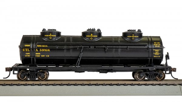 (image for) 40' Three Dome Tank Car - UTLX #59814