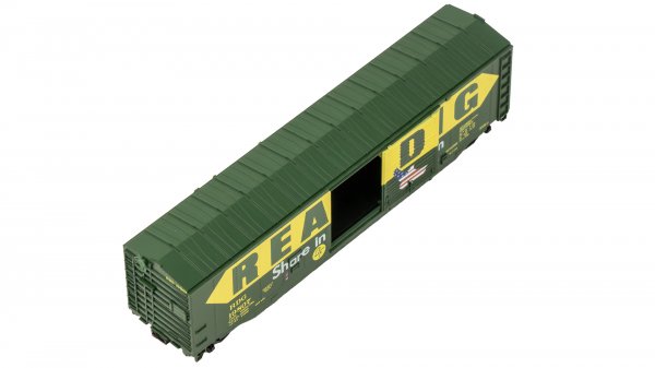 (image for) 50' Sliding Door Boxcar (US Saving Bonds) - Reading #19807 (without roofwalk)