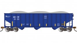 (image for) Bethlehem Steel 100 Ton 3 Bay Hopper - Metro-North Railroad #1329