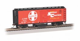 Santa Fe #14112 - Track Cleaning 40' Box Car (HO Scale)