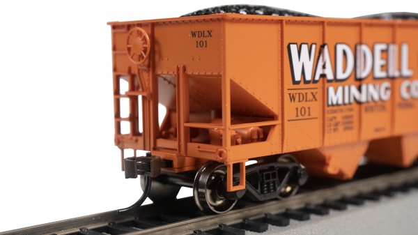 (image for) 55-Ton 2-Bay USRA Outside Braced Hopper - Waddell Coal #101