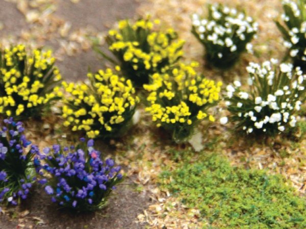 (image for) Flowering Shrubs - Purple, Yellow & White (48 per pack)