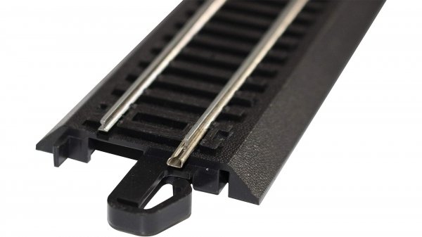 (image for) 9" Straight Terminal Rerailer with Wire (HO Scale Steel Alloy)