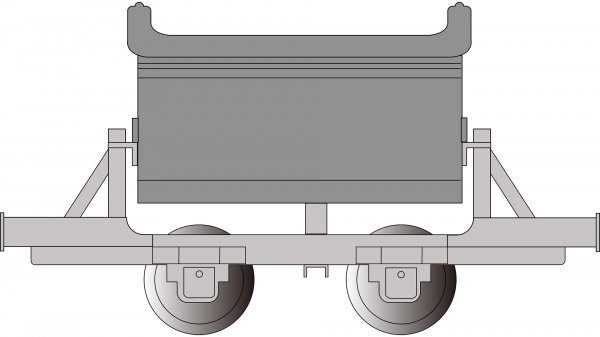 (image for) V-Tipper Wagon - Dark Gray