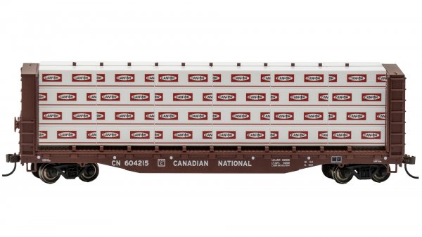 (image for) 52' Center-Beam Flatcar with Lumber Load - Canadian National #604215