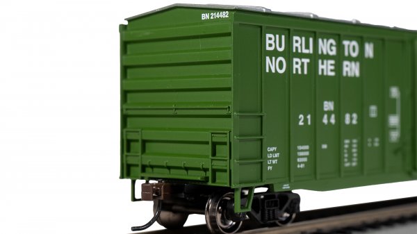 (image for) 50' Outside Braced Box Car with Flashing End of Train Device - Burlington Northern