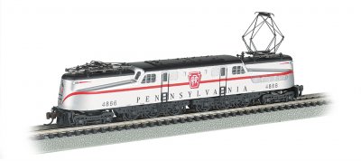 PRR GG-1 #4866 – Silver w/ Red Stripe DCC Ready (N Scale)