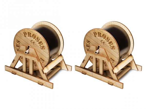 (image for) O Scale Cable Drums (2 per pack)
