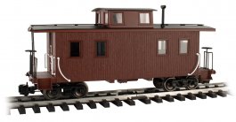 Painted, Unlettered - Brown - Eight-Wheel Center-Cupola Caboose