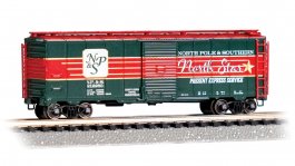 (image for) AAR 40' Steel Box Car - Christmas NP&S® North Star Present Express