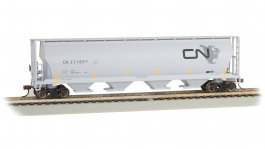 (image for) Canadian 4 Bay Cylindrical Grain Hopper - CN North American Logo #371897