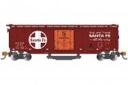 (image for) Track-Cleaning 50' Plug-Door Boxcar - Santa Fe #6157