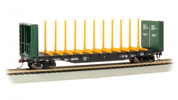 (image for) 52' Center-Beam Flatcar - Canadian National #604751