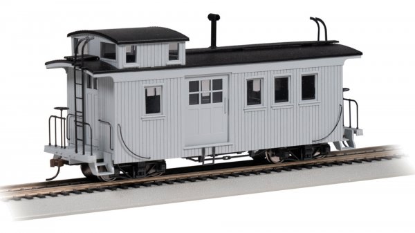 (image for) Wood Side-Door Caboose - Painted Unlettered - Gray