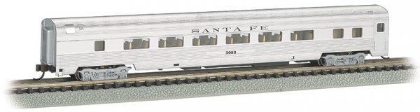 (image for) Santa Fe #3083 - 85' Coach with Lighted Interior