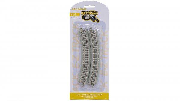 (image for) E-Z Track® with Concrete Ties - 11.25" Radius Curved Track