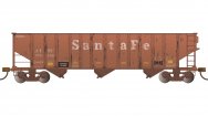 (image for) BETHLEHEM STEEL 100 TON THREE-BAY HOPPER - SANTA FE #178769