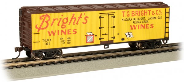 (image for) 40' Wood-Side Refrigerated Boxcar - Bright's Wines