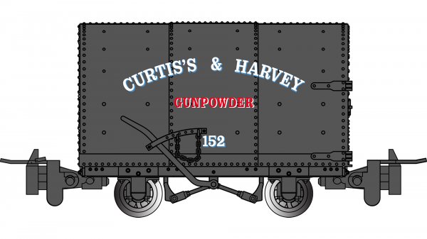 (image for) Narrow Gauge FFESTINIOG RAILWAY GUNPOWDER WAGON - CURTIS’S & HARVEY #152