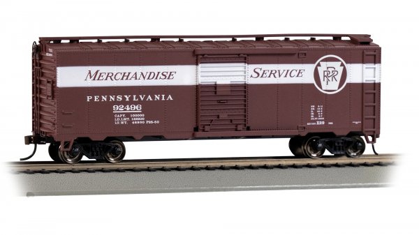 (image for) 40' Box Car - PRR #92496 (Merchandise Service)