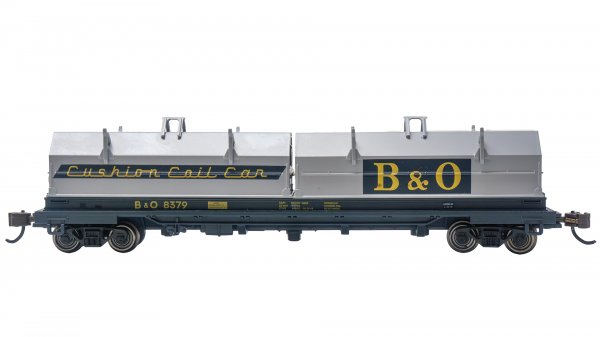 (image for) 55' Steel Coil Car with Coil Load - BALTIMORE & OHIO® #8379 with ANGLED HOOD