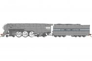 (image for) Dreyfuss Streamlined Hudson - New York Central #5450 (1938 livery w/Scullin drivers) (DCC SOUND ON BOARD®)