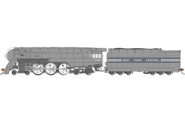 (image for) Dreyfuss Streamlined Hudson - New York Central #5450 (1938 livery w/Scullin drivers) (DCC SOUND ON BOARD®)