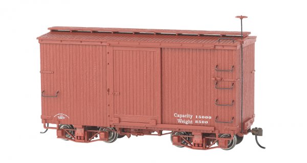 (image for) 18 ft. Box Car - Oxide Red, Data Only (2 per box)