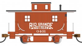 (image for) Old-Time Bobber Caboose - Rio Grande™ #0400