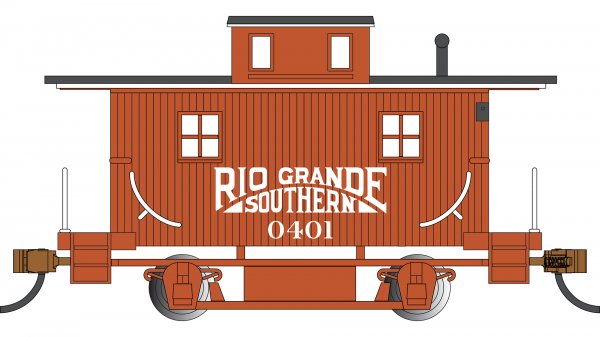 (image for) Old-Time Bobber Caboose - Rio Grande™ #0400