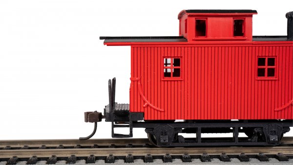 (image for) Painted Unlettered - Old-Time Bobber Caboose (HO Scale)