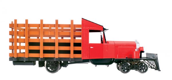 (image for) Painted, Unlettered - Red & Black - Rail Truck [WF]