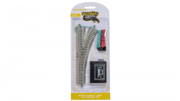 (image for) E-Z Track® with Concrete Ties - Remote Turnout - Right