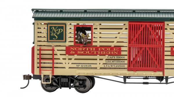 (image for) Animated Stock Car - Christmas - NP&S® with Reindeer