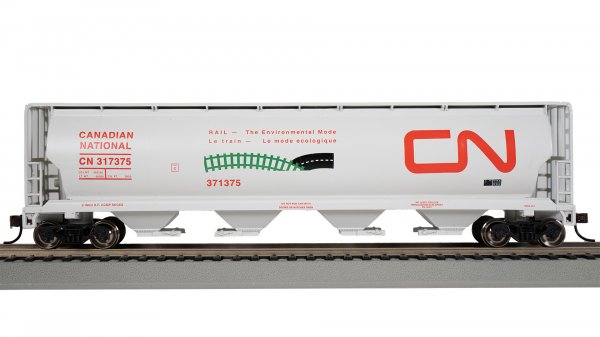 (image for) Canadian 4 Bay Cylindrical Grain Hopper - CN Environmental Mode #317375