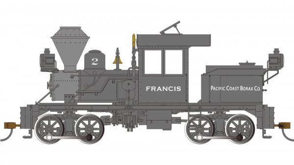 (image for) 14-Ton Two-Truck Stearns-Heisler - Pacific Coast Borax Co. #2 “Francis”