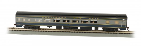 (image for) B&O® Smooth-Side Coach w/ Lighted Interior (HO)