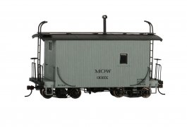 18 ft. Logging Caboose - MOW Gray, Data Only
