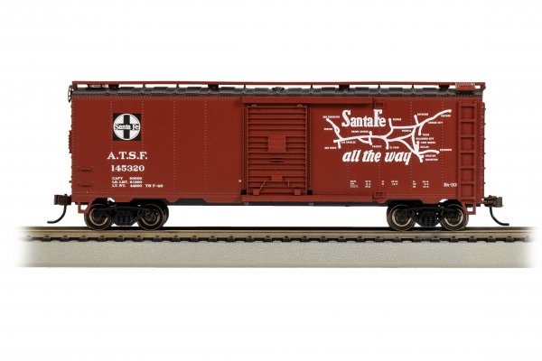 (image for) Grand Canyon 40' Santa Fe Map Box Car (HO Scale)