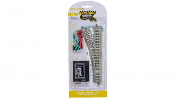 (image for) E-Z Track® with Concrete Ties - Remote Turnout - Left