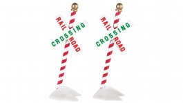 (image for) Christmas Crossbucks (With Snow Covered Stands)