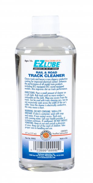 (image for) E-Z Lube® Rail & Road Track Cleaner - 6 oz.bottle