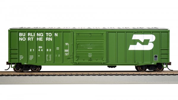 (image for) 50' Outside Braced Box Car with Flashing End of Train Device - Burlington Northern