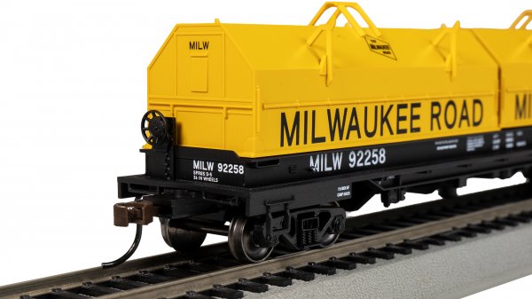 (image for) 55' Steel Coil Car - Milwaukee Road #92258 (with load)